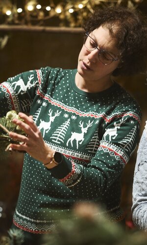 Adventscheune in Sulzfeld, Kraichgau-Stromberg, Baden-Württemberg, Deutschland