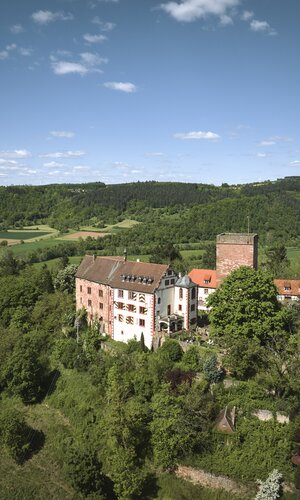 Gamburg im Taubertal, Baden-Württemberg, Deutschland