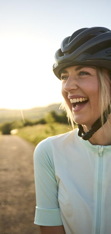 Radfahren am Derdinger Horn, Kraichgau-Stromberg, Baden-Württemberg in Deutschland