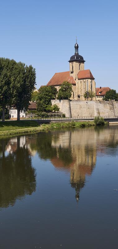 Laufen am Neckar im HeilbronnerLand, Baden-Württemberg, Deutschland