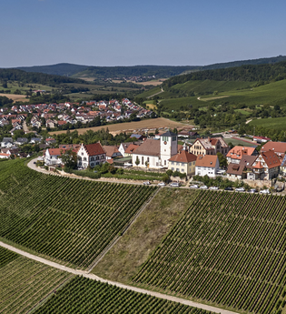 Luftbild von Sachsenheim im Sommer | © Kraichgau-Stromberg Tourismus e.V.