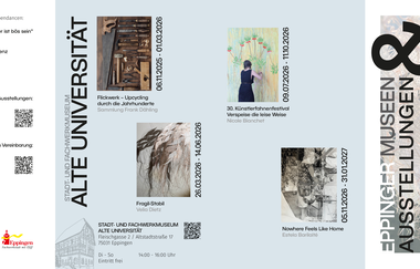 Ausstellung "Weil ich nicht möcht' vergessen sein - Poesiealben, früher und heute" in der Galerie im Rathaus | © Stadt Eppingen