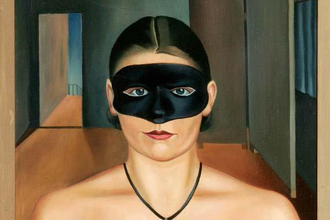 Ausschnitt aus dem Gemälde Dame mit Maske | © Ausschnitt aus dem Gemälde "Dame mit Maske", Arno Henschel, 1928, Kulturhistorisches Museum Görlitz