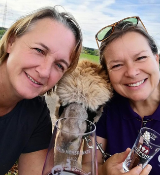 Weintrekking mit Alpakas und Katrin Held | © Katrin Held