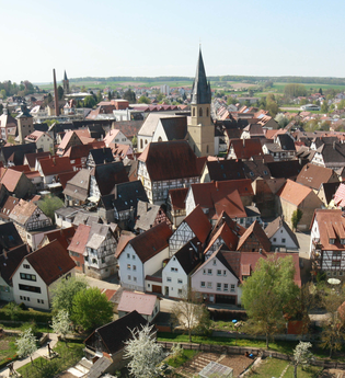 Blick auf die historische Altstadt | Fachwerkstadt Eppingen | HeilbronnerLand | © Große Kreisstadt Eppingen