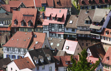 Reihen von Fachwerkhäusern in der Altstadt. | © Maria Zimmermann
