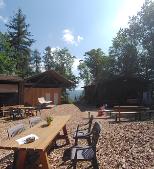 Neckarriedkopfhütte am Neckarsteig | © Stadt Neckargemünd