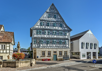 Rathaus mit Fachwerkfassade in Güglingen | © faktorzwei GmbH