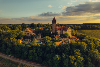 Schloss Stocksberg aus der Vogelperspektive | © Touristikgemeinschaft HeilbronnerLand e.V.