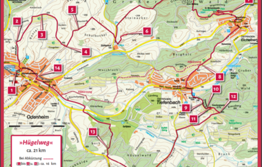 Übersichtskarte | © Stadt Östringen