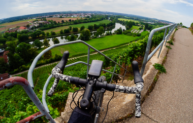 fantastische Aussicht auf den Neckar | © GravelDeluxe