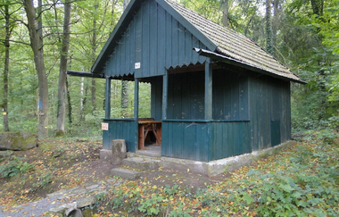 Wanderdreiklang Pfaffenhofen | Hütte im Wald | © Neckar-Zaber-Tourismus e.V.