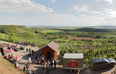 Weinausschank im Zweifelberg - Panoramablick über das Zabergäu| Brackenheim | HeilbronnerLand | © Weingärtner Stromberg-Heuchelberg eG