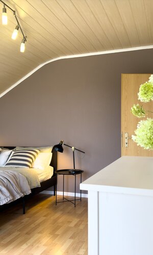 Blick ins Schlafzimmer der Ferienwohnung Bäuerle & Schmid | © FeWo Bäuerle & Schmid