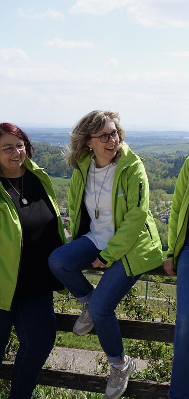 Die vier Mitarbeiterinnen auf dem Michaelsberg | © Neckar-Zaber-Tourismus