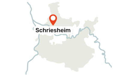 Karte des Rhein-Neckar-Kreises mit dem markierten Ort Schriesheim | © Landratsamt Rhein-Neckar-Kreis